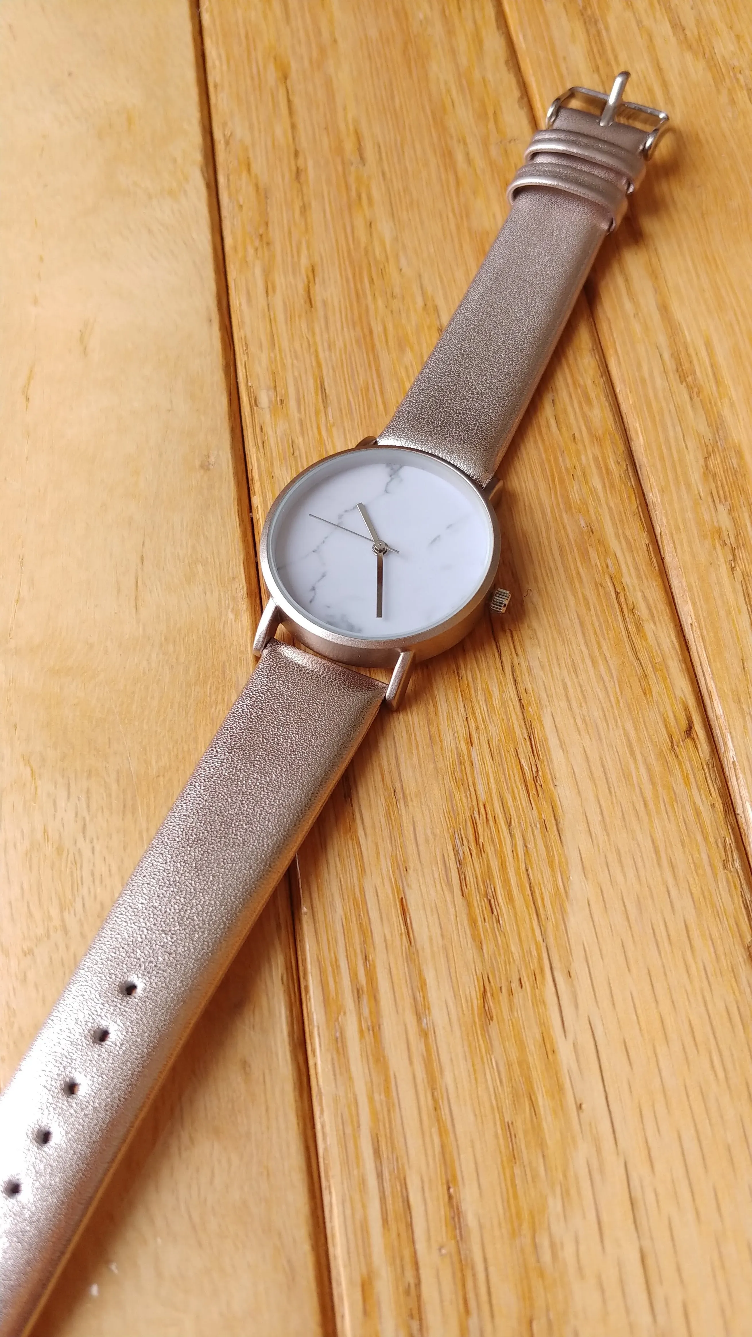 Metallic Rose Marble Watch