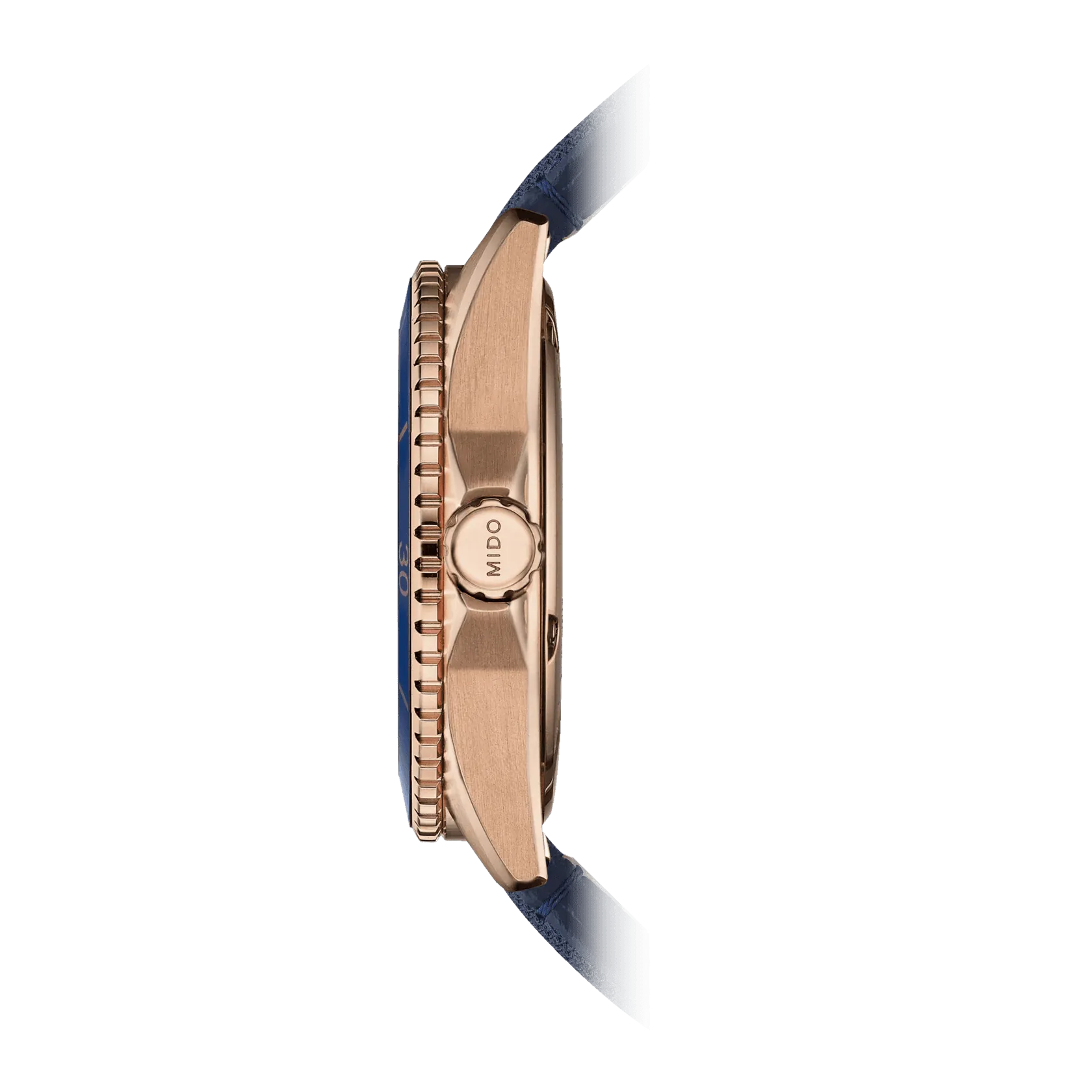 Mido Ocean Star 200 Rose Gold Blue Strap Men's Watch M0264303604100