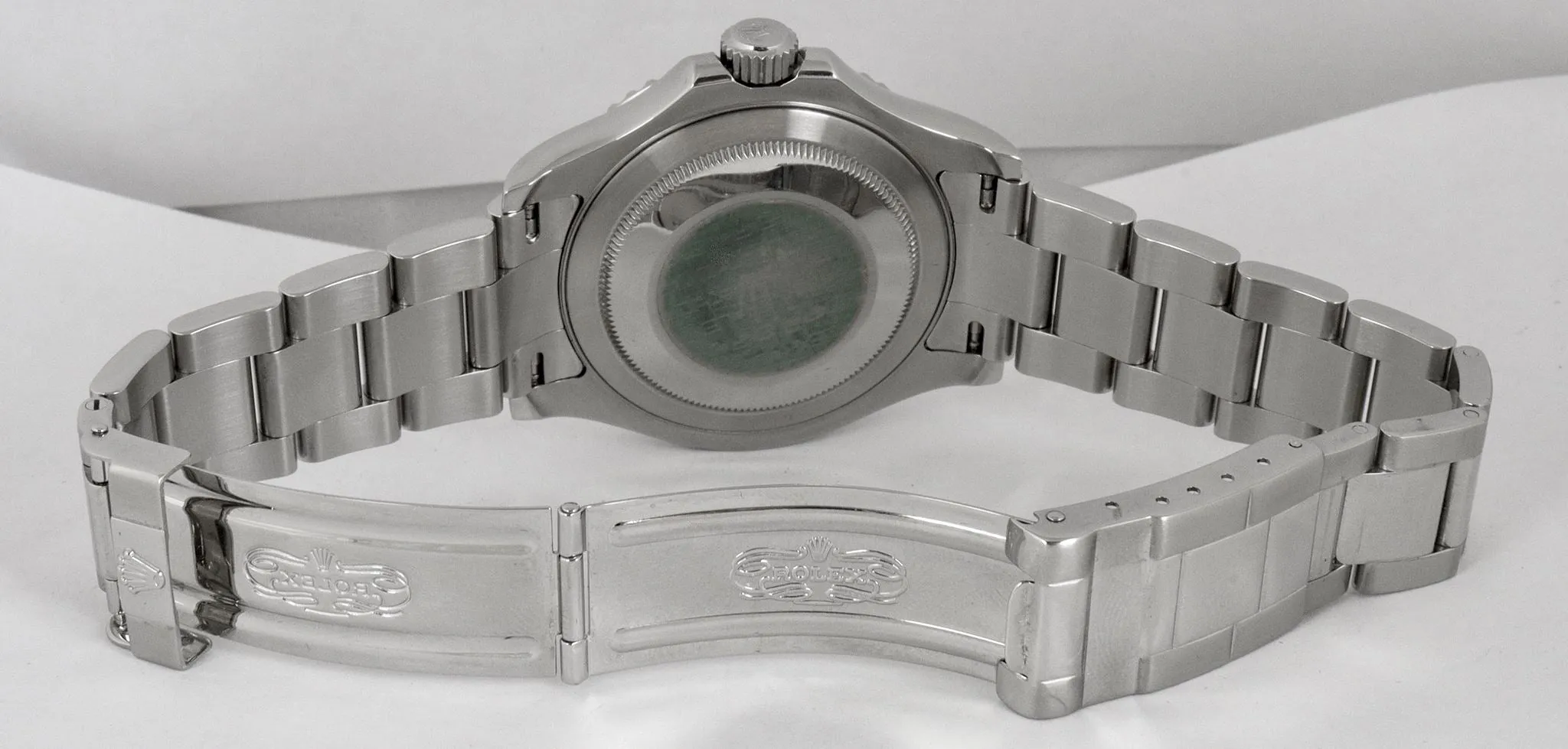 MINT 2007 Rolex Yacht-Master 16622 Z Stainless Platinum 40mm Swiss Date Watch