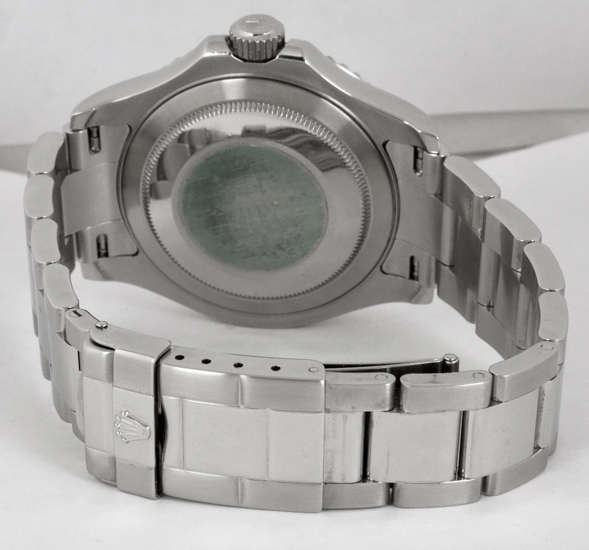 MINT 2007 Rolex Yacht-Master 16622 Z Stainless Platinum 40mm Swiss Date Watch