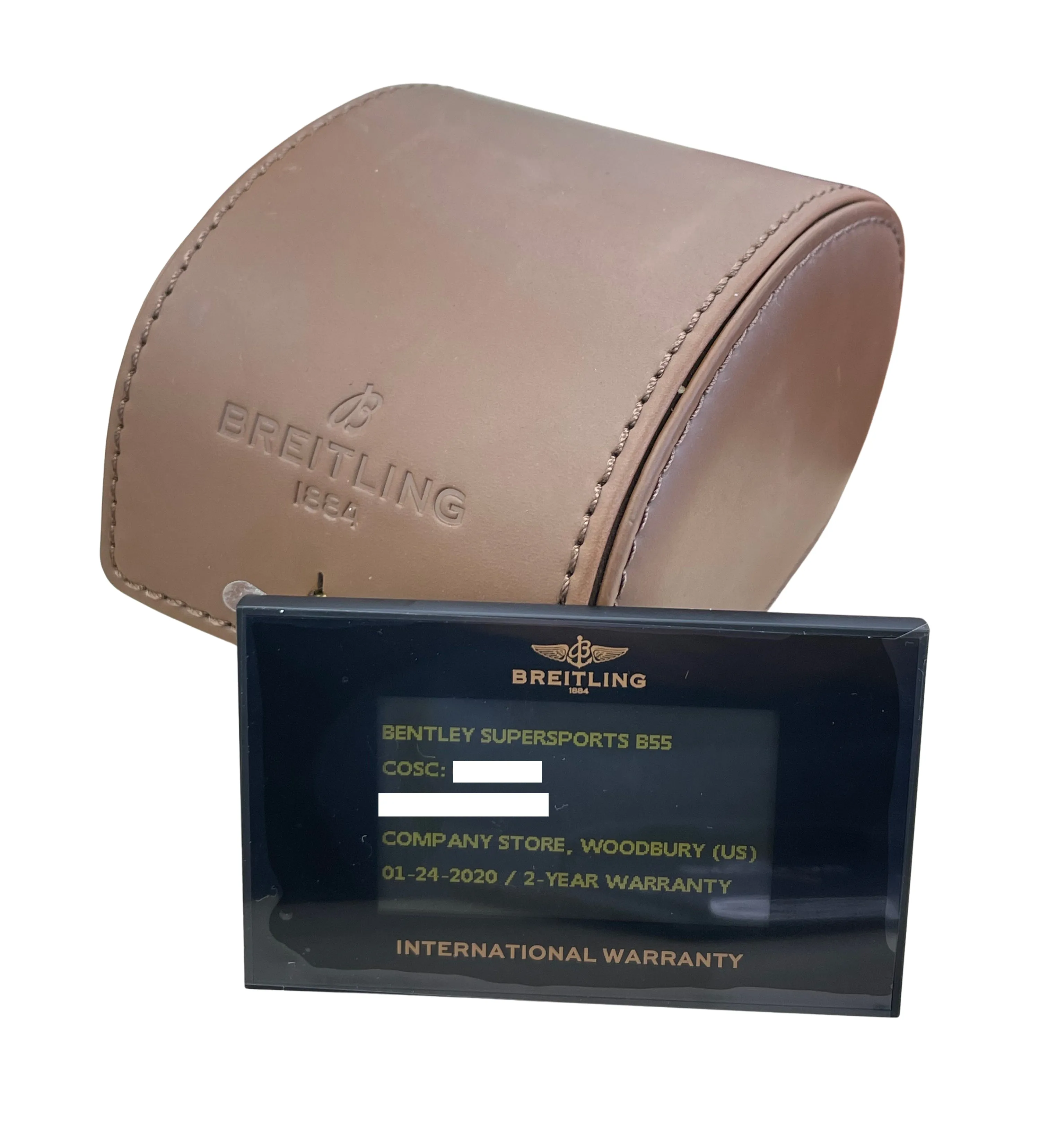 MINT PAPERS Breitling Bentley Supersports Titanium 46 EB5520 BF47 Red Watch BOX