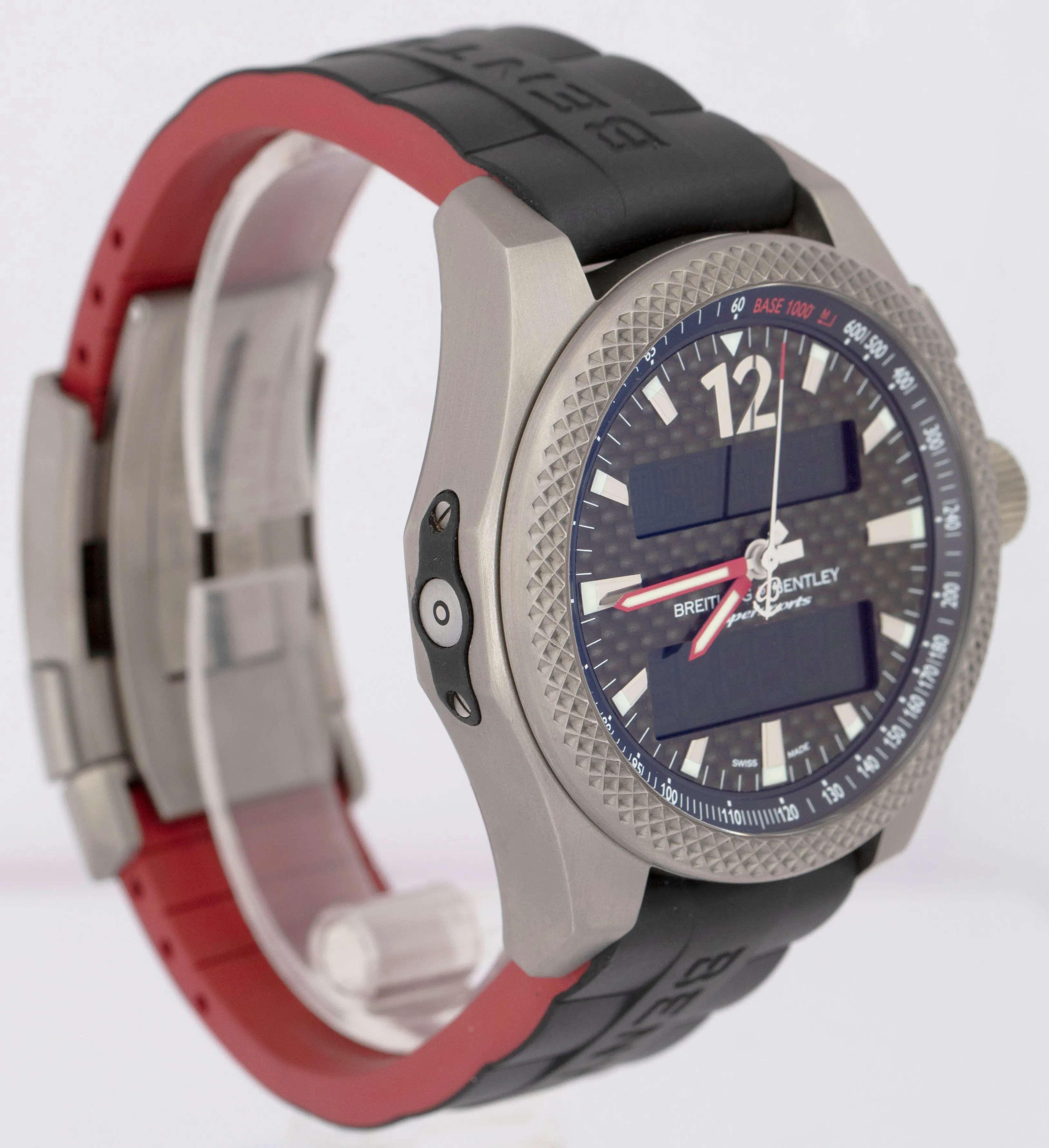 MINT PAPERS Breitling Bentley Supersports Titanium 46 EB5520 BF47 Red Watch BOX