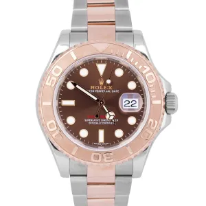 MINT PAPERS Rolex Yacht-Master CHOCOLATE 40mm 18K Rose Gold Steel YM1 116621 BOX
