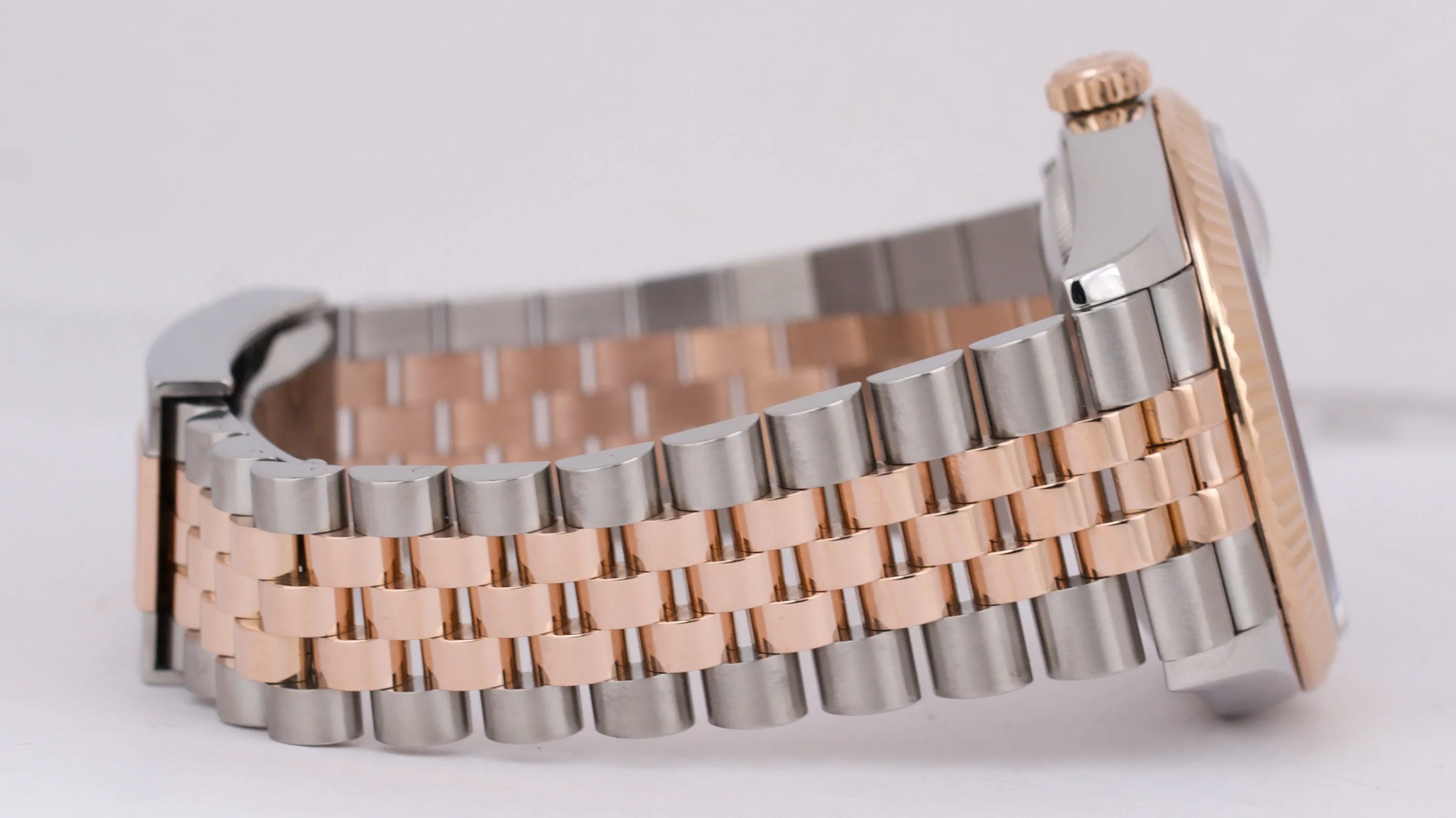 MINT Rolex DateJust 36 RHODIUM 18k Rose Gold Steel JUBILEE 36mm 126231 Watch