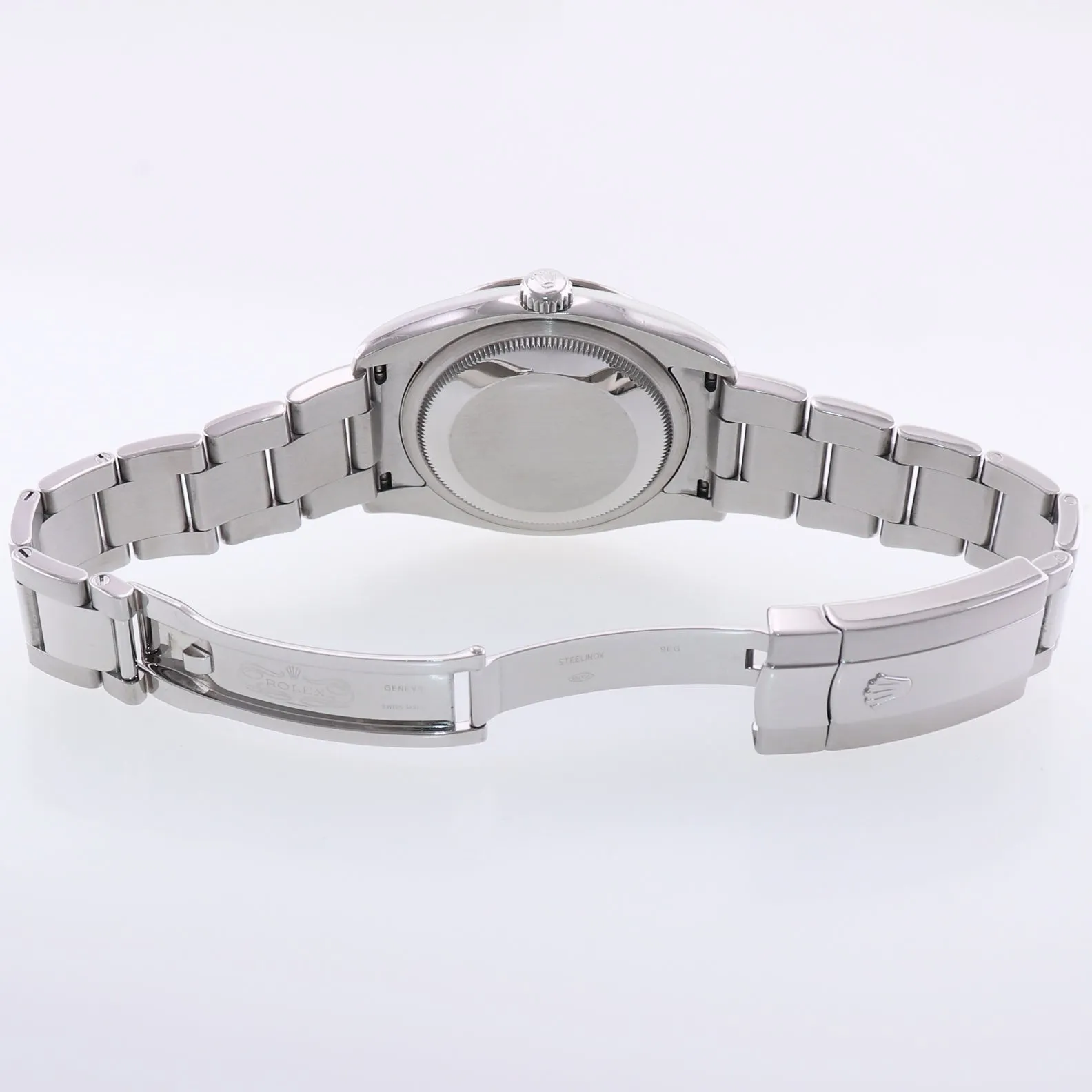MINT Rolex DateJust Turn-O-Graph 116264 Blue Steel White Gold Fluted Bezel Watch