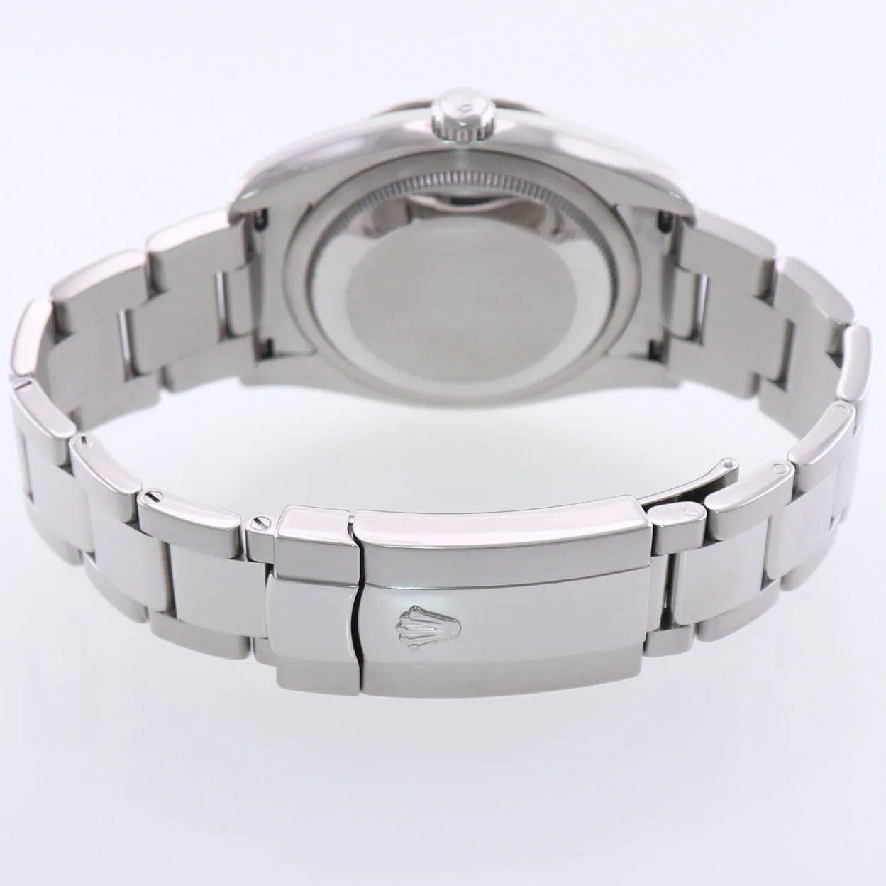 MINT Rolex DateJust Turn-O-Graph 116264 Blue Steel White Gold Fluted Bezel Watch