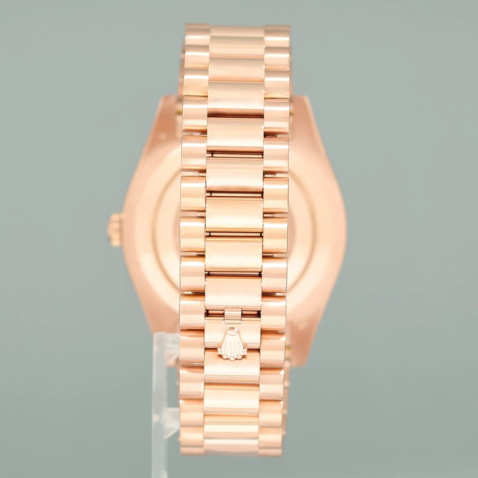 MINT Rolex Day Date II President Rose Gold Ivory Roman 41mm 218238 Watch Box