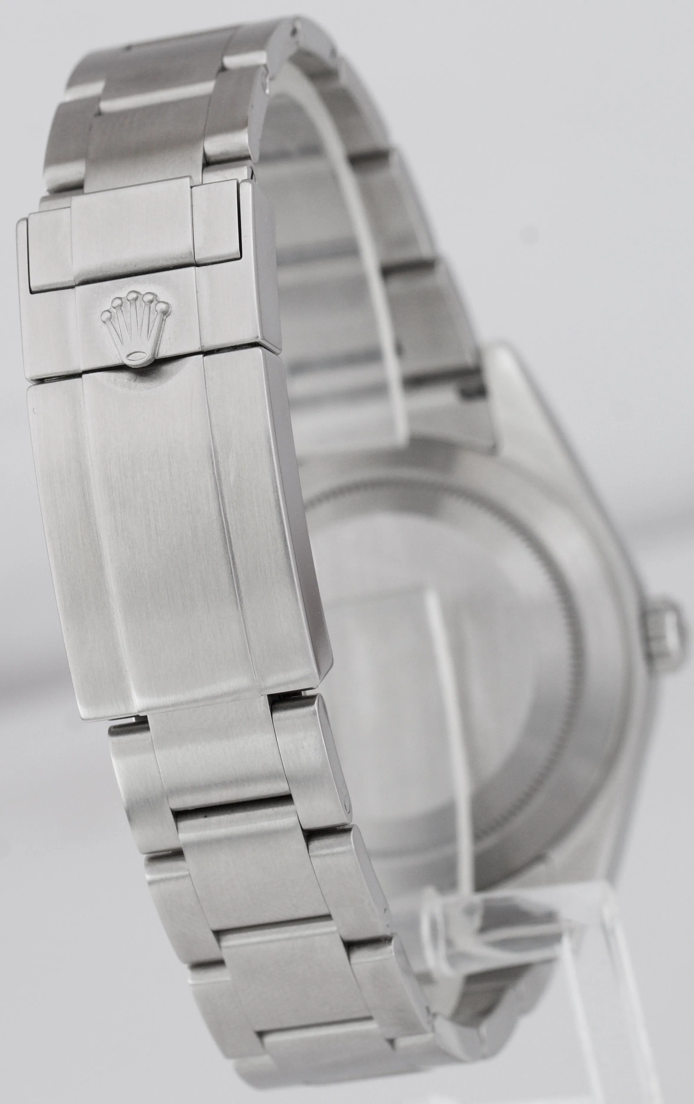 MINT Rolex Explorer I Black 39mm Stainless Steel Oyster Watch 214270 BOX PAPERS