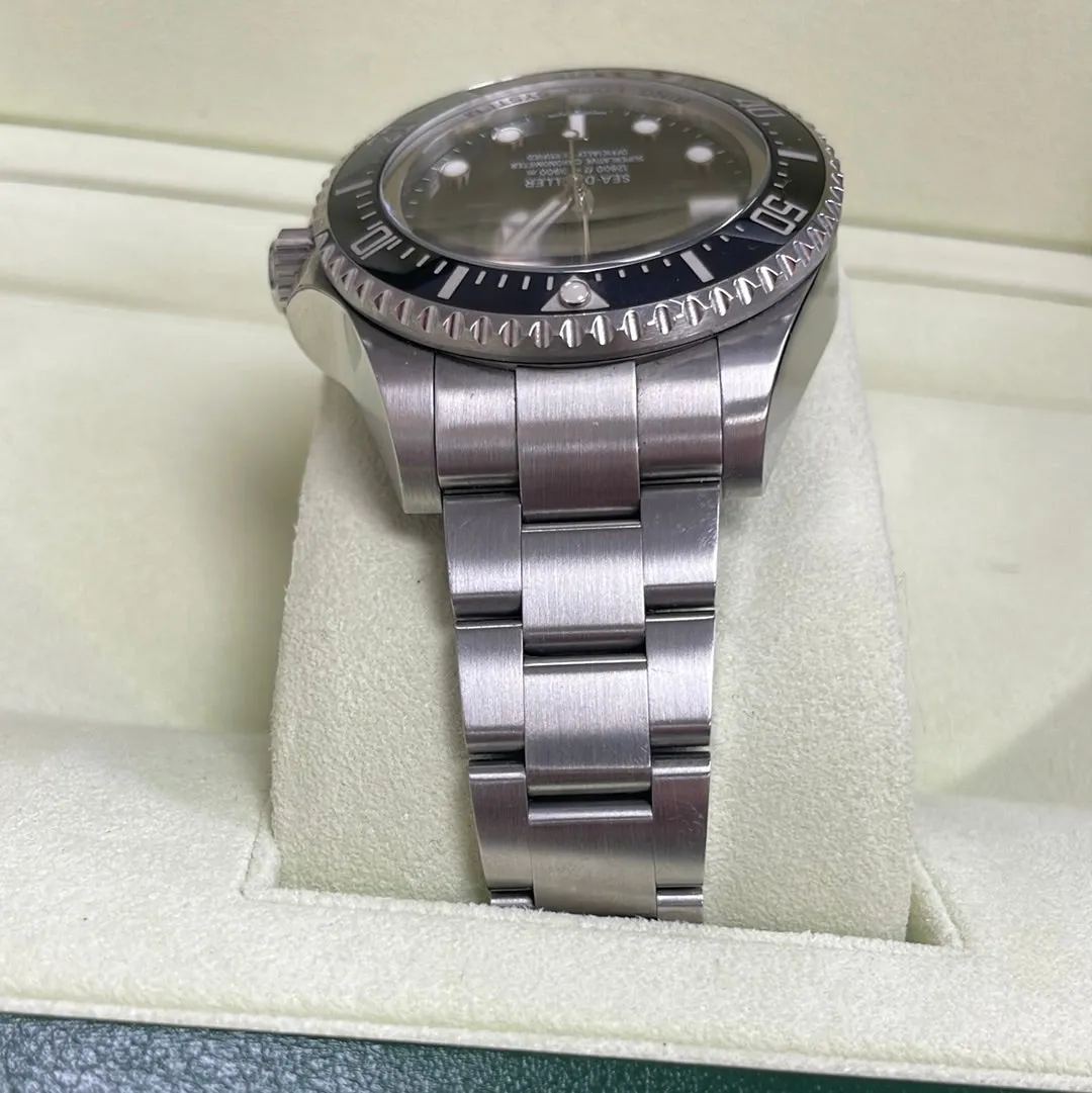 MINT Rolex Sea-Dweller Deepsea Stainless Steel 44mm Black Dive Watch 116660 B P