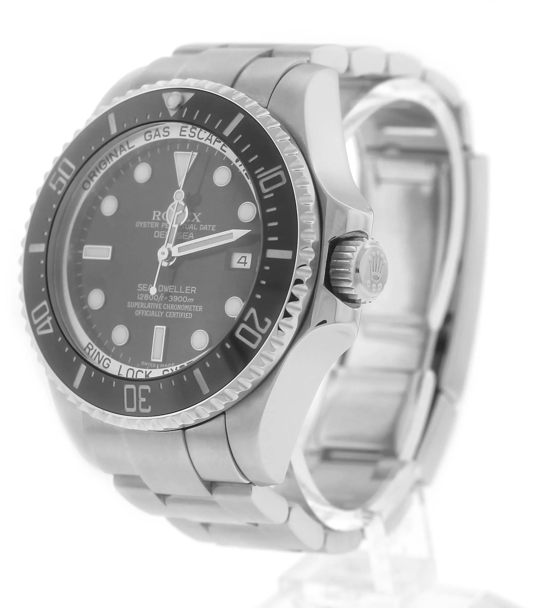 MINT Rolex Sea-Dweller Deepsea Stainless Steel 44mm Black Dive Watch 116660 B P