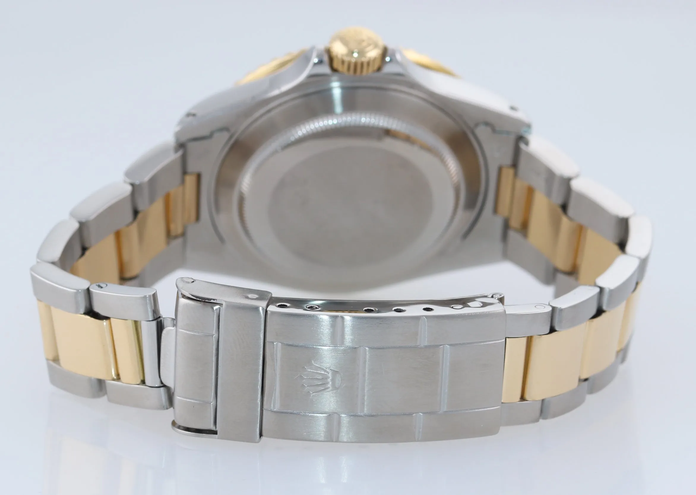 MINT Rolex Submariner Date 16613 Two Tone 18k Yellow Gold Black 40mm Watch