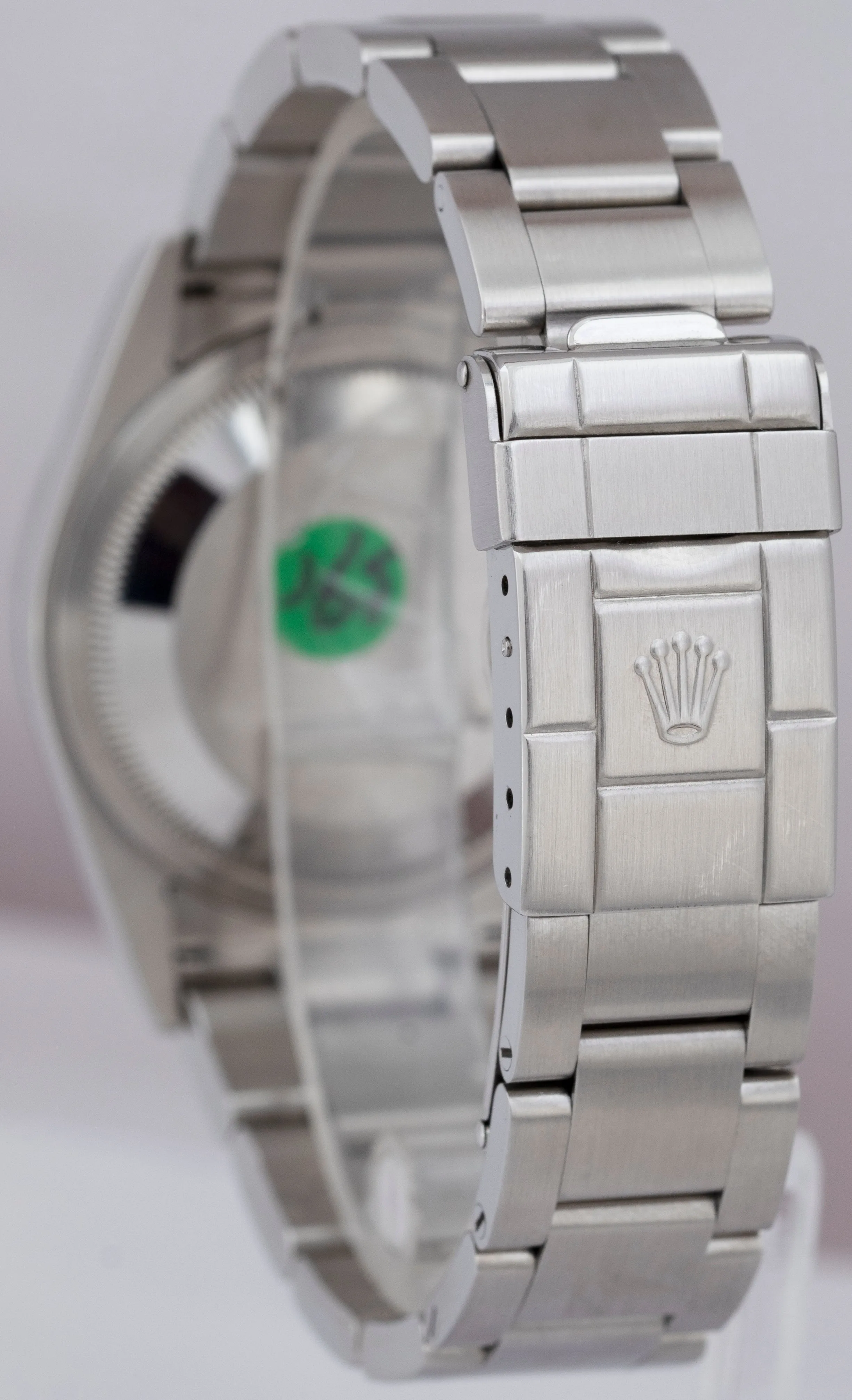 MINT UNPOLISHED Rolex Explorer I Black Stainless Steel 114270 36mm Watch PAPERS