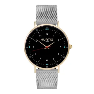 Moderno Stainless Steel Watch Gold, Black & Silver