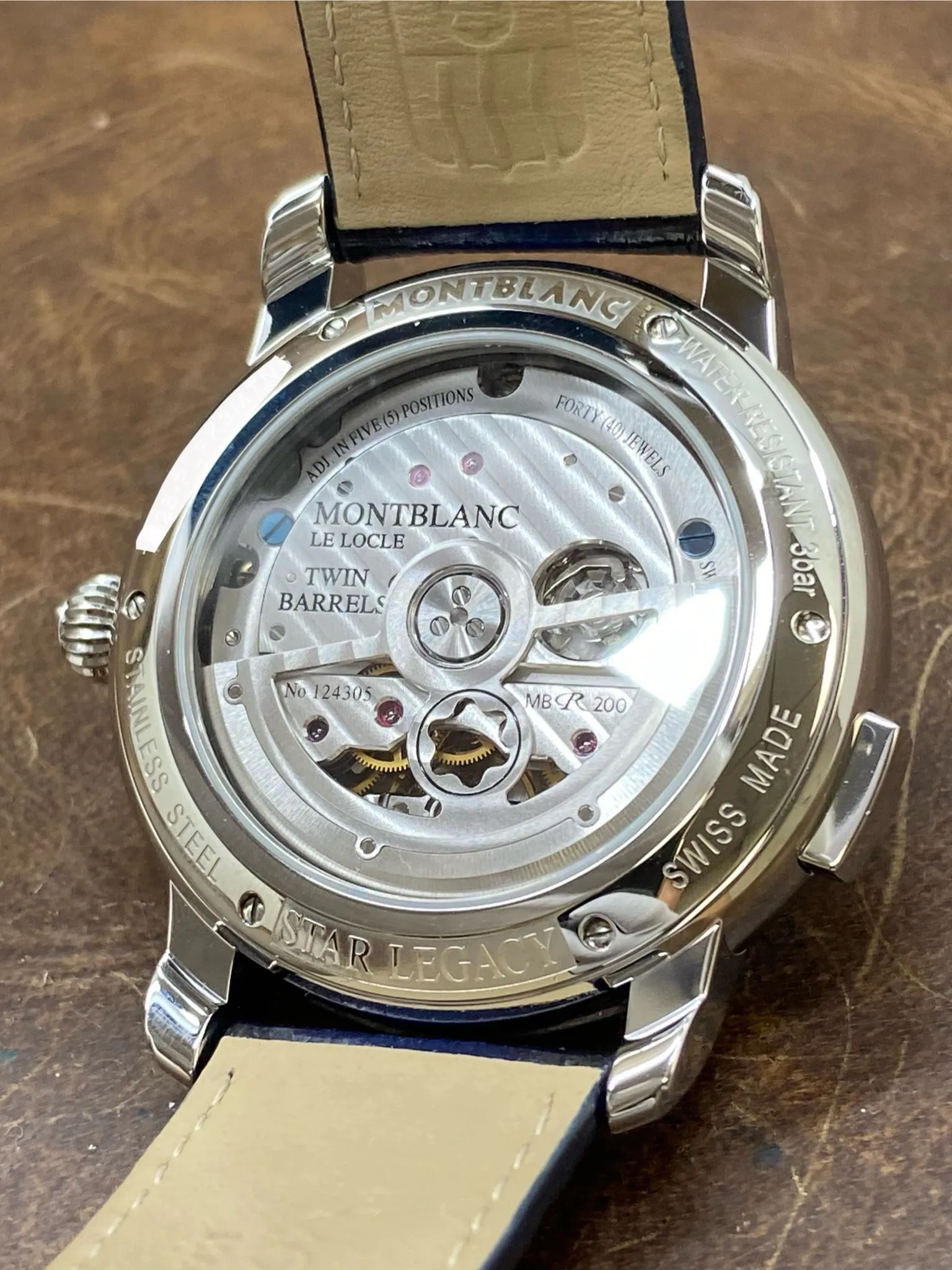 Montblanc Star Legacy Nicolas Rieussec Chronograph 126098 Blue Dial Automatic Men's Watch