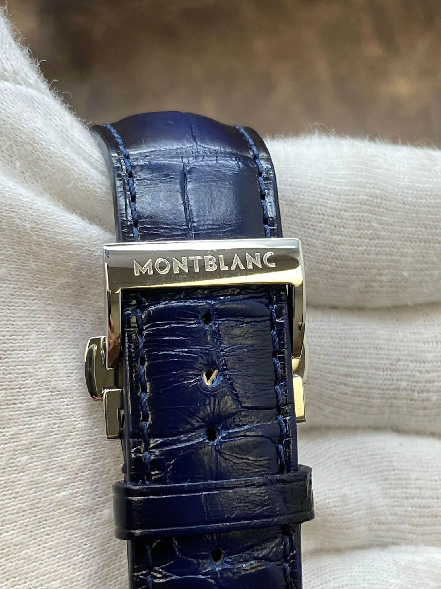 Montblanc Star Legacy Nicolas Rieussec Chronograph 126098 Blue Dial Automatic Men's Watch