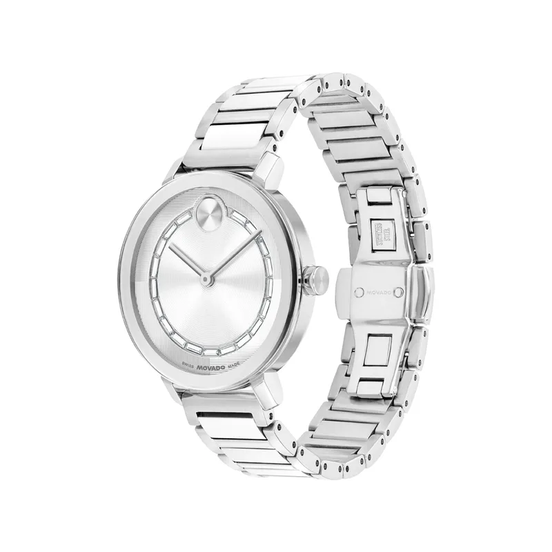 Movado Bold Evolution 2.0 Ladies Stainless Steel Silver Dial Watch