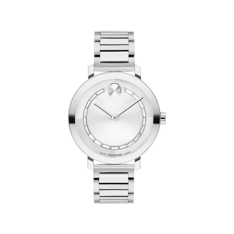 Movado Bold Evolution 2.0 Ladies Stainless Steel Silver Dial Watch