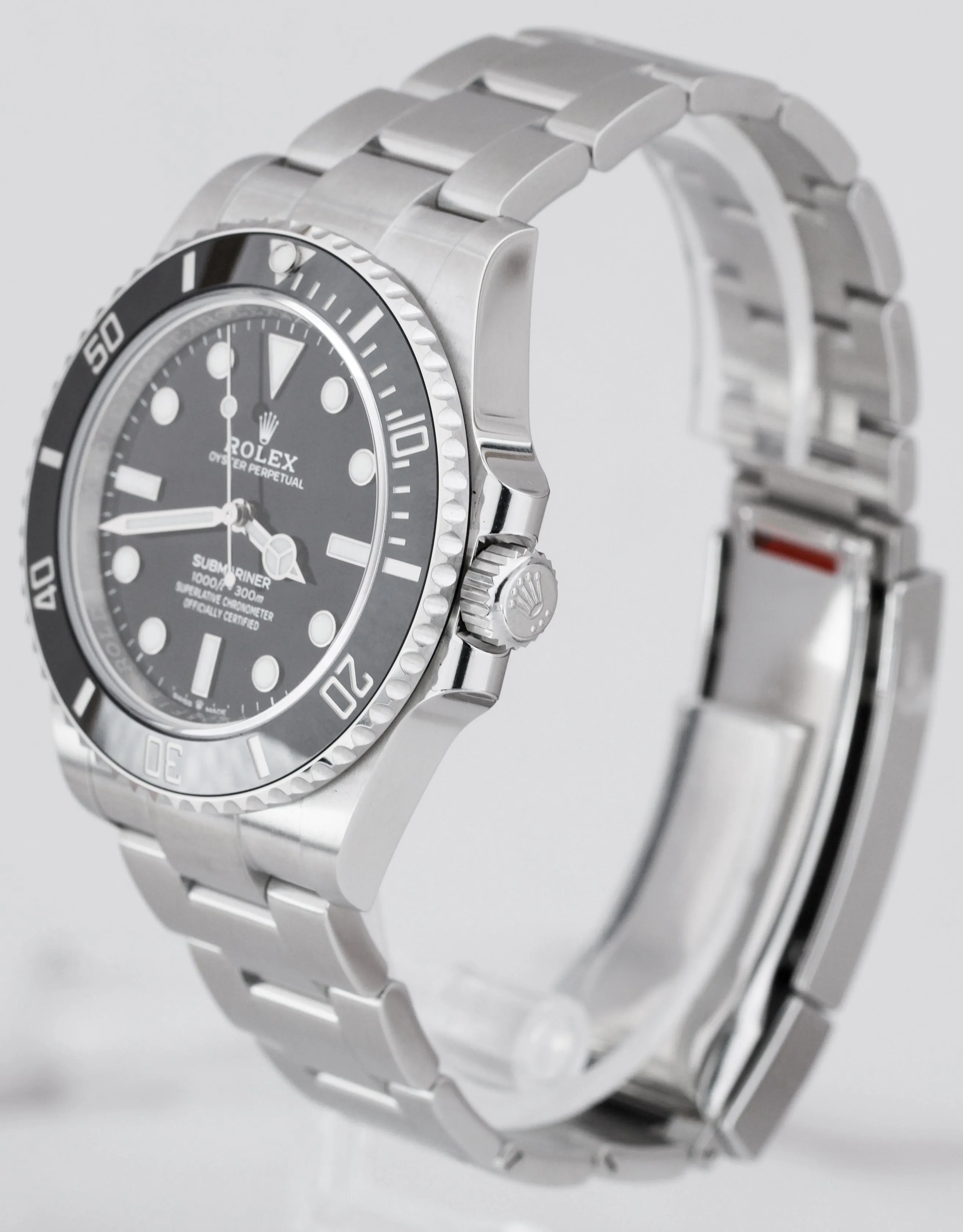 NEW DECEMBER 2020 Rolex Submariner 41mm No-Date Black Ceramic Watch 124060 LN