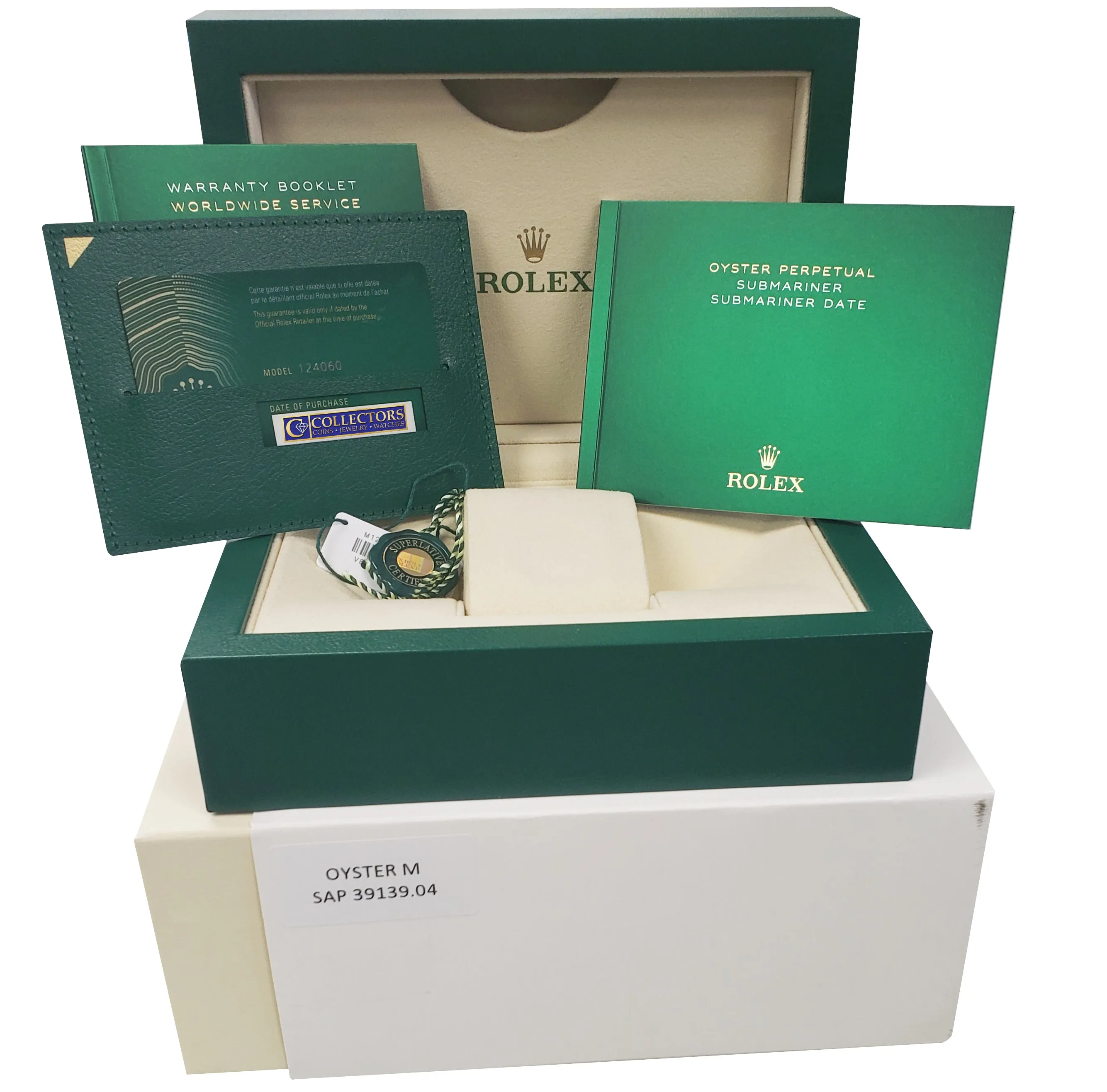 NEW DECEMBER 2020 Rolex Submariner 41mm No-Date Black Ceramic Watch 124060 LN