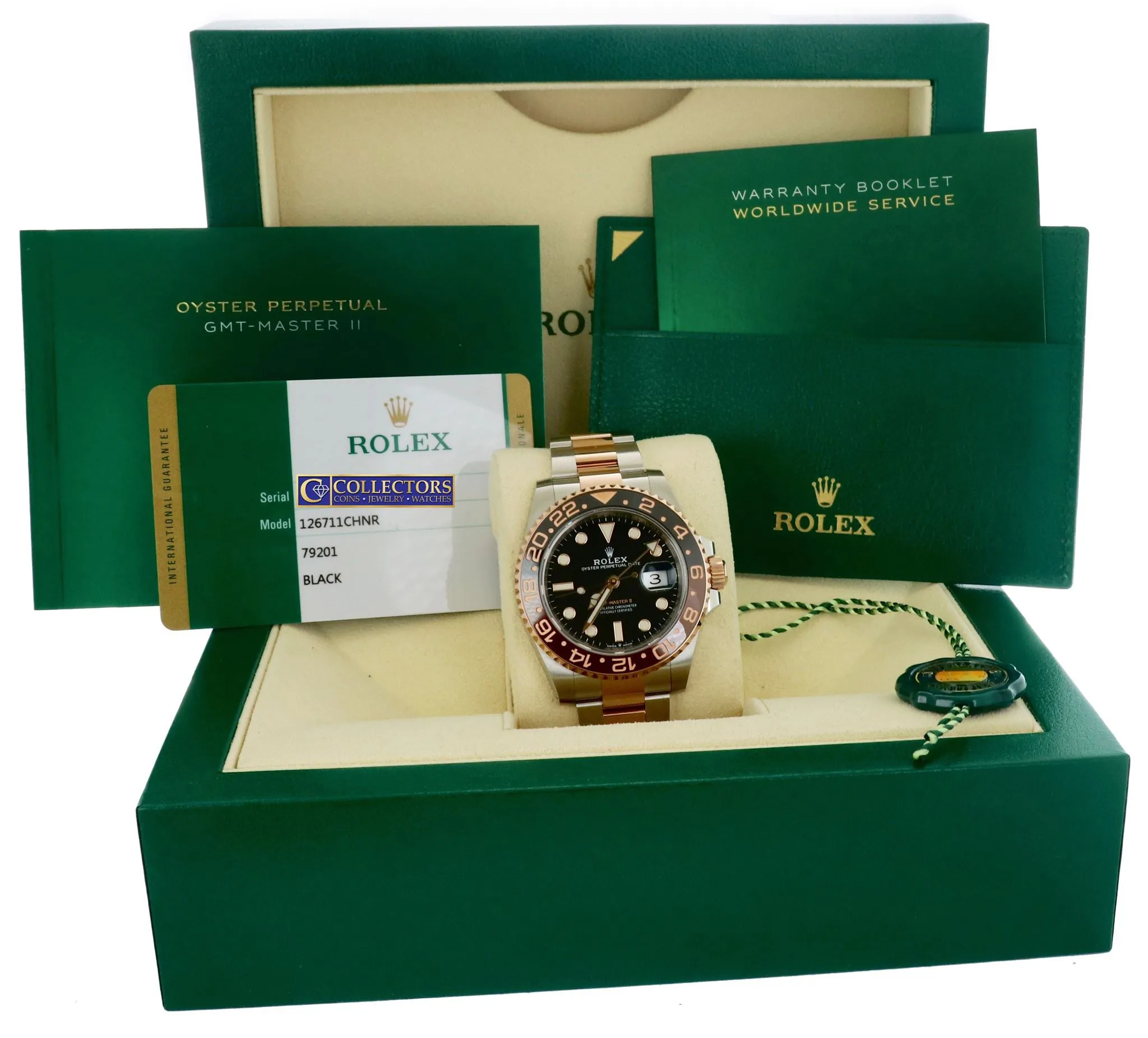 NEW JUNE 2019 Rolex GMT Master II Root Beer Rose Gold Two Tone 126711 CHNR Watch