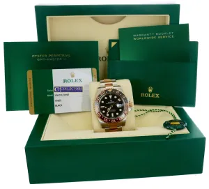 NEW JUNE 2019 Rolex GMT Master II Root Beer Rose Gold Two Tone 126711 CHNR Watch