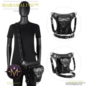 New Steampunk Skull Chain Locomotive Bag