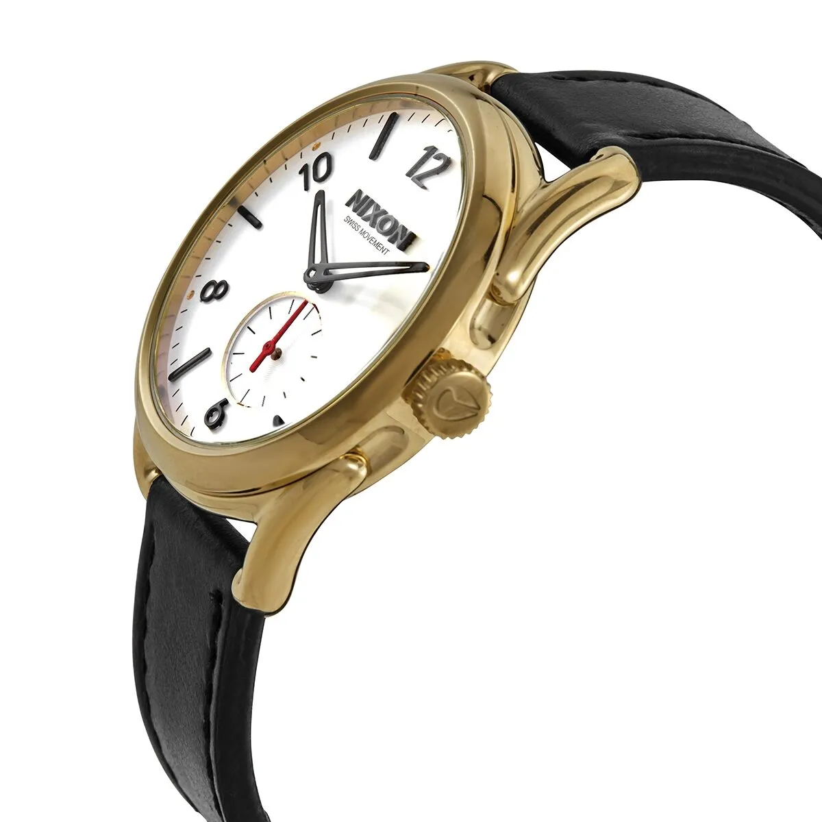 Nixon C39 Leather White Dial Men's Watch A4592226
