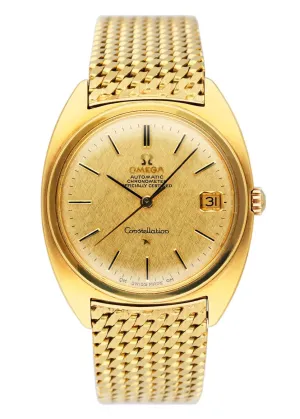 Omega Constellation 168.009 18K Yellow Gold Mens Watch