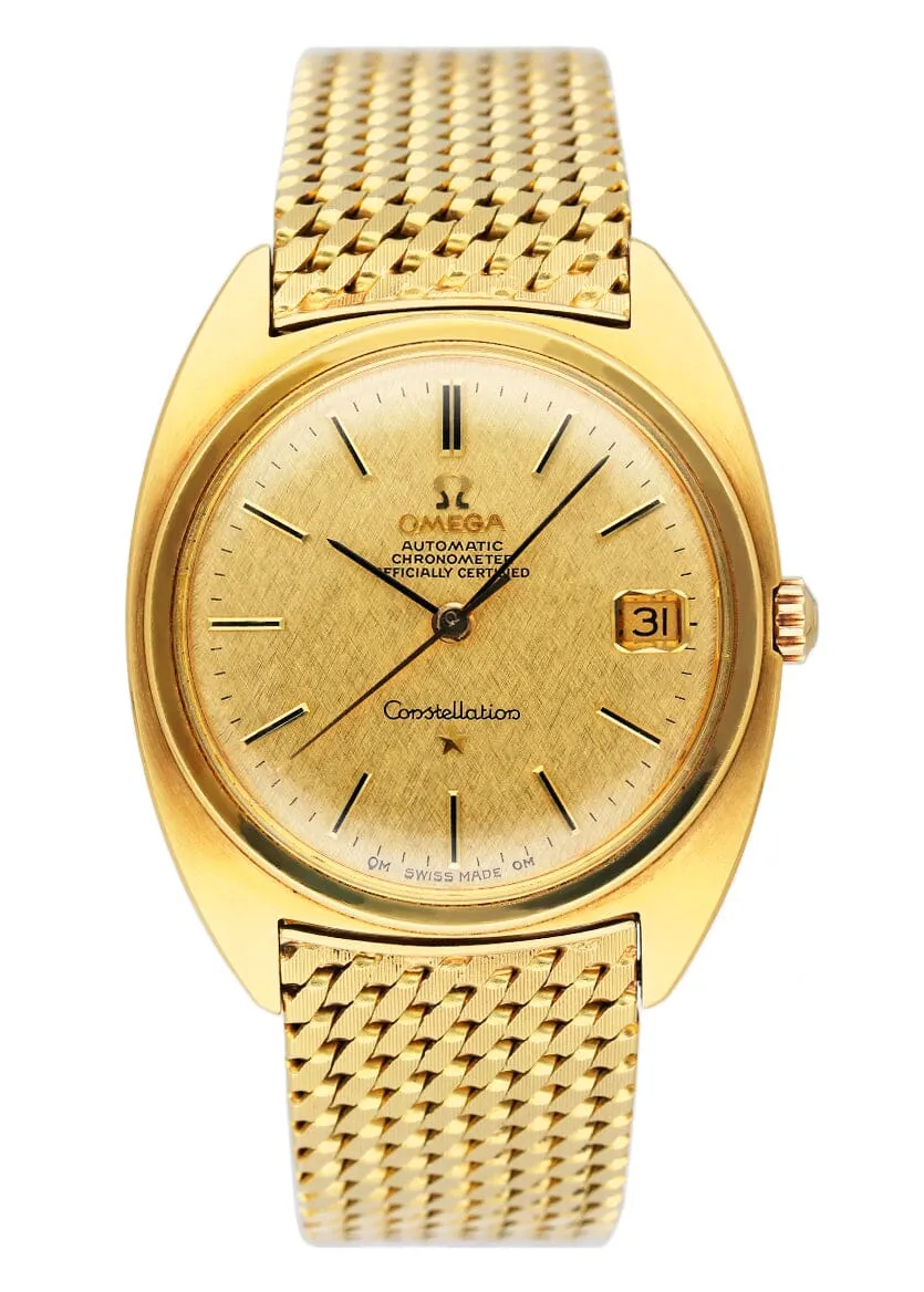 Omega Constellation 168.009 18K Yellow Gold Mens Watch