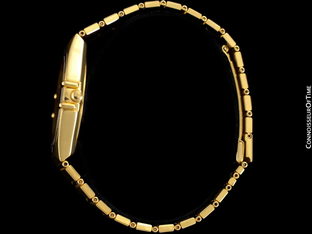 Omega Constellation Mens 35mm, Quartz, Date - 18K Gold Plated & Diamonds