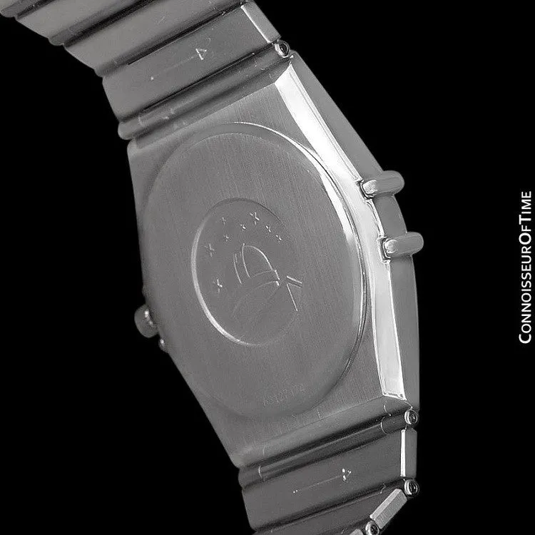 Omega Constellation Mens Bracelet Watch, Quartz, Date, 35mm - Brushed Stainless Steel