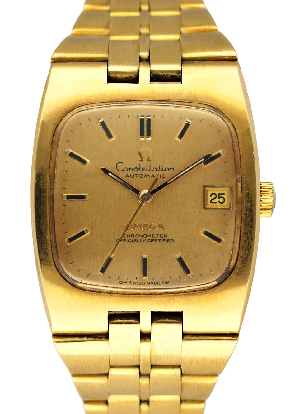 Omega Constellation Vintage 18K Yellow Gold Mens Watch