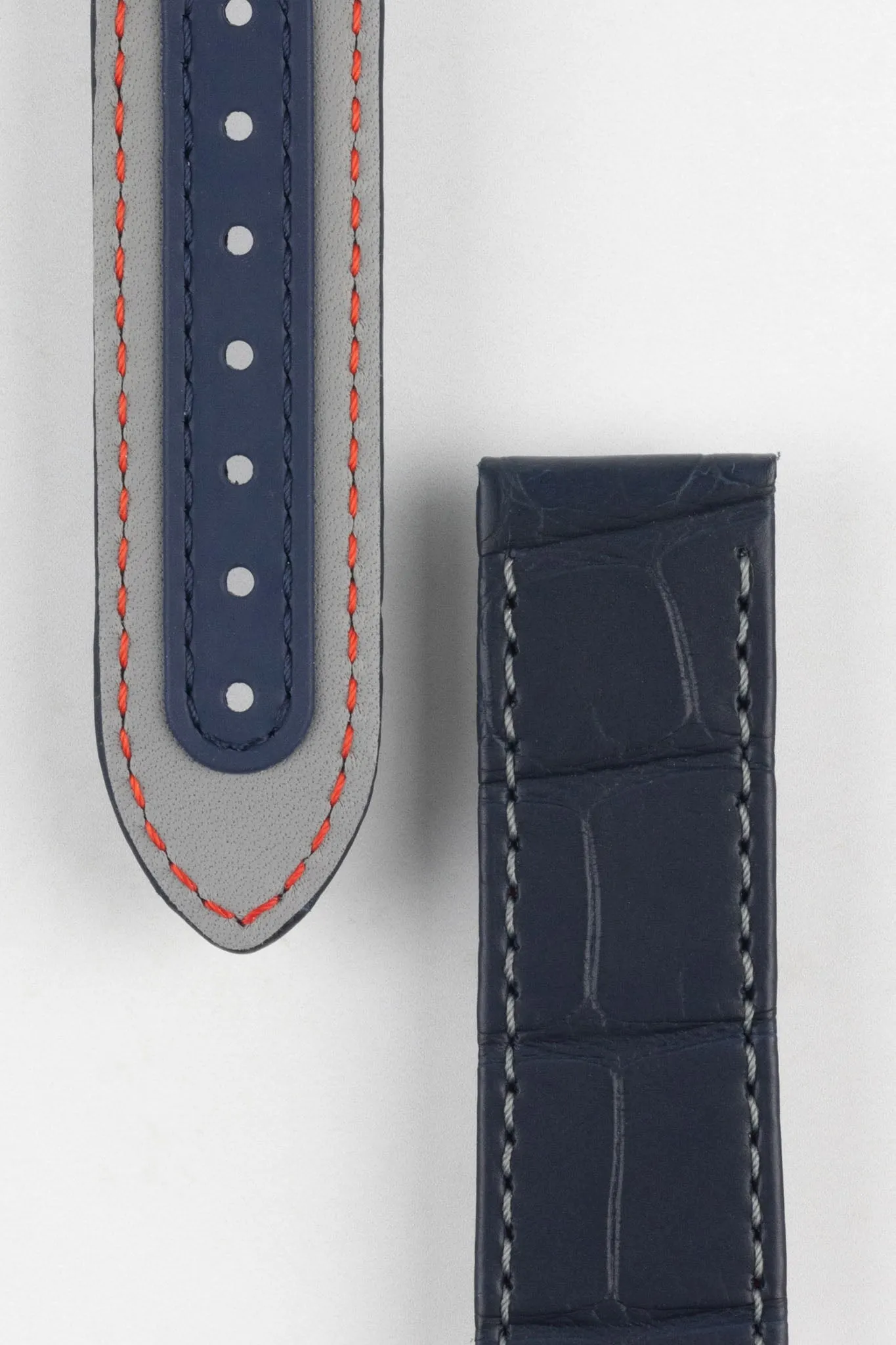 OMEGA CUZ007281 Speedmaster 'Blue Side of The Moon' 21mm Alligator Deployment Strap - BLUE
