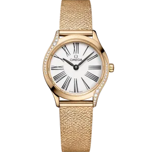 Omega De Ville Mini Trésor 26 mm, Moonshine™ gold on Moonshine™ gold
