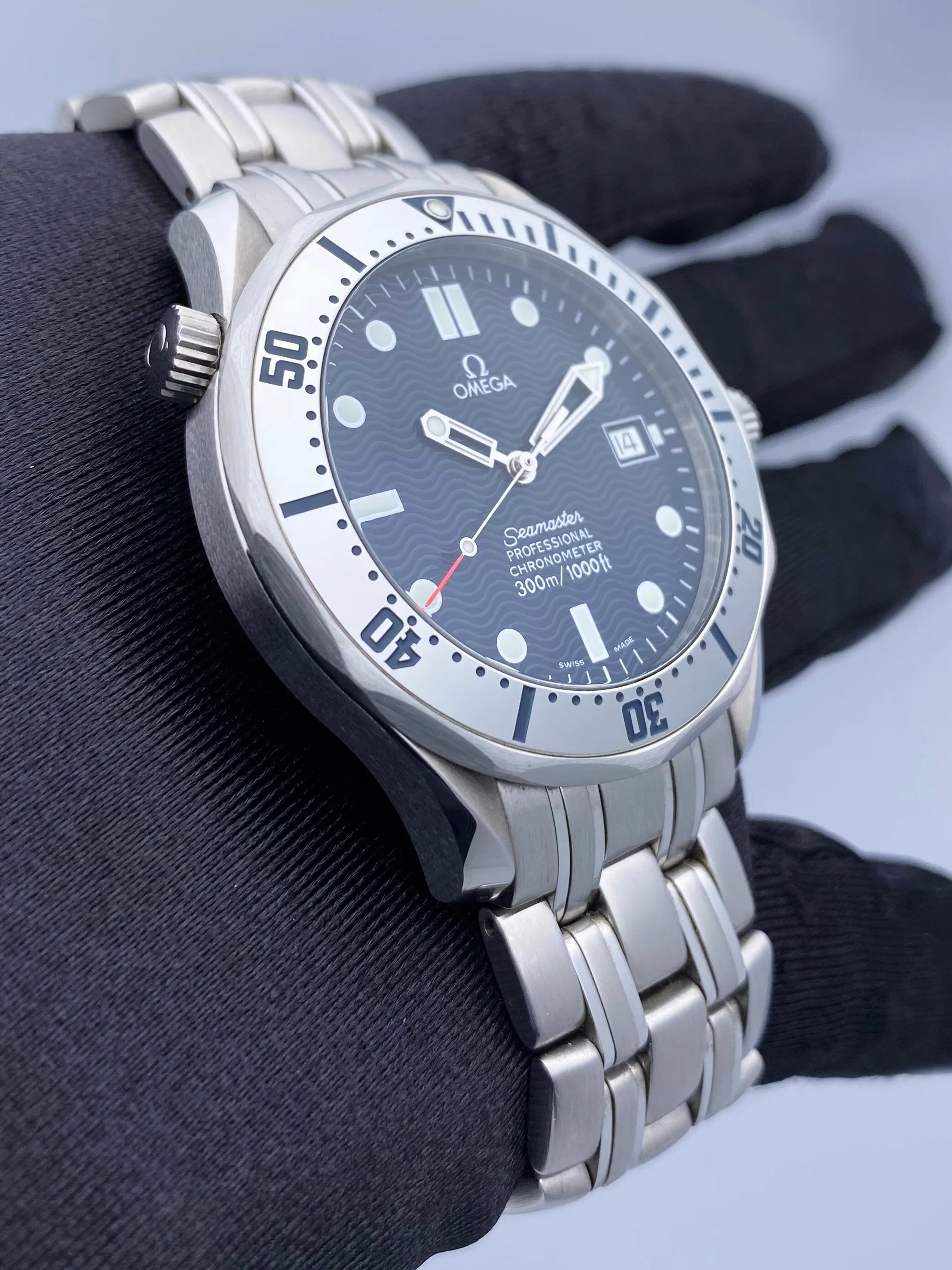 Omega Seamaster 2532.80 Blue dial Vintage Mens Watch