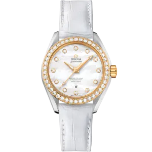 Omega Seamaster Aqua Terra 150M 34 mm, steel - yellow gold on leather strap