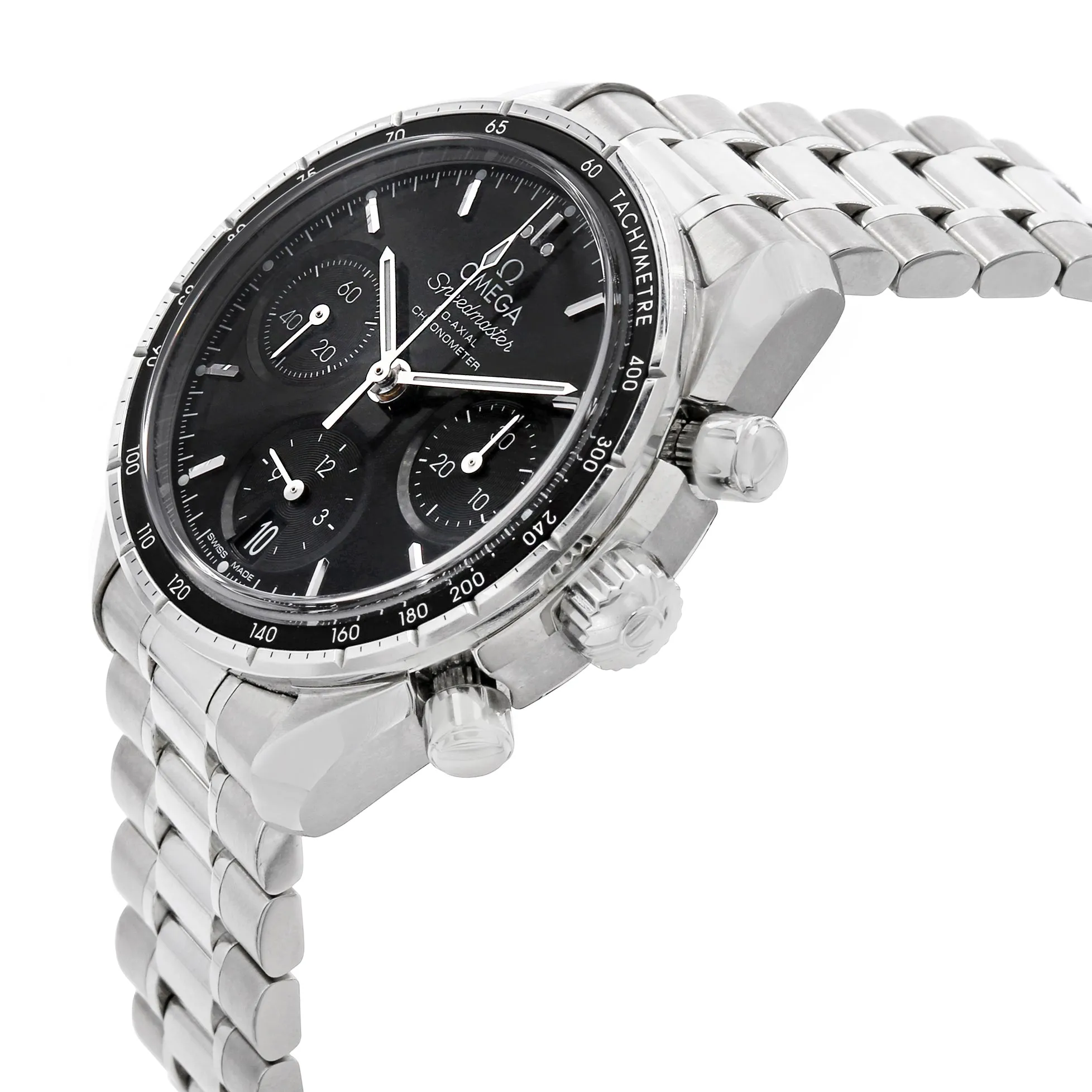 Omega Speedmaster Chronograph 38mm 324.30.38.50.01.001 Black Dial Automatic Men's Watch