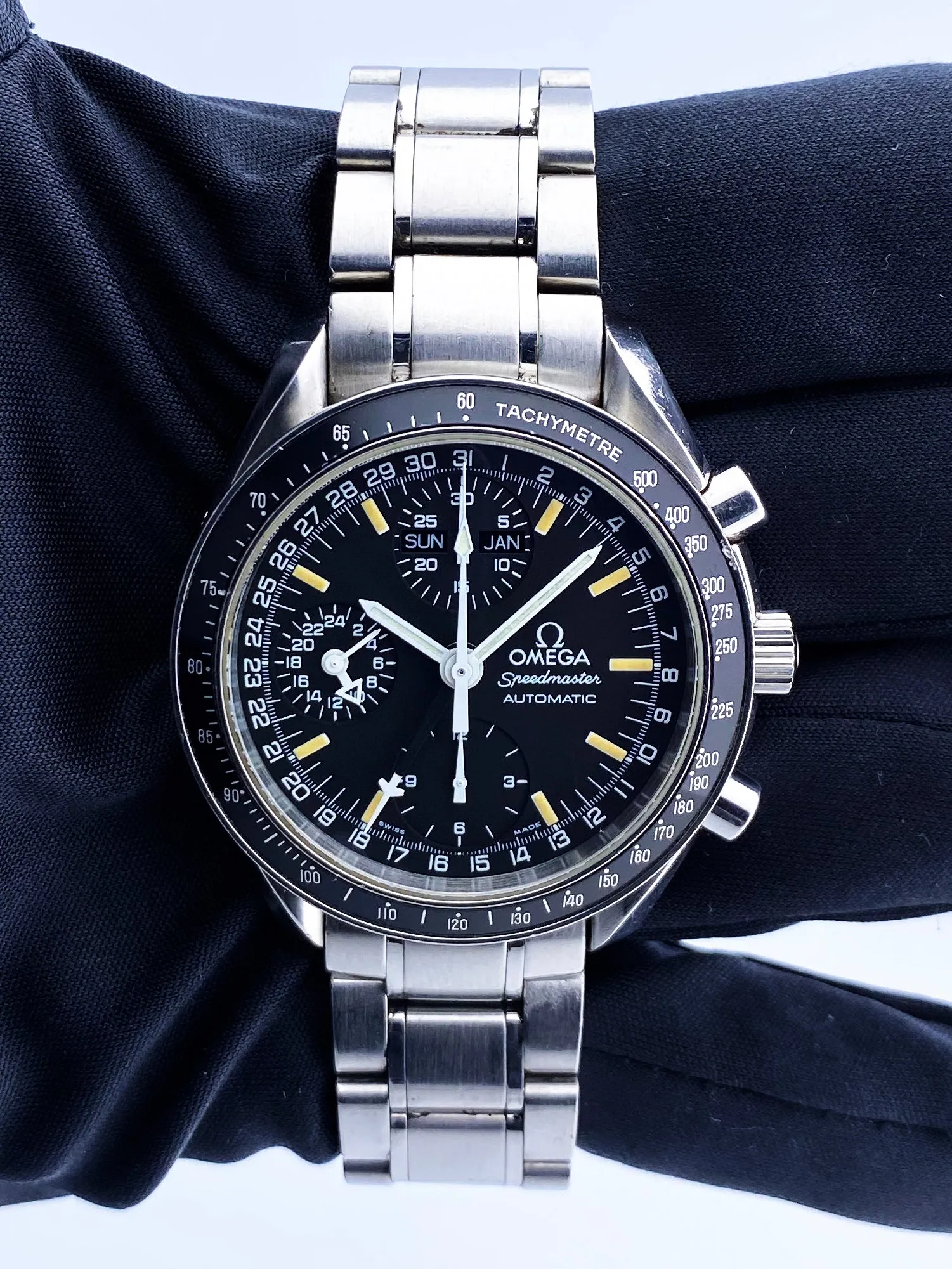 Omega Speedmaster Triple Dial 3520.50 Automatic Mens Watch