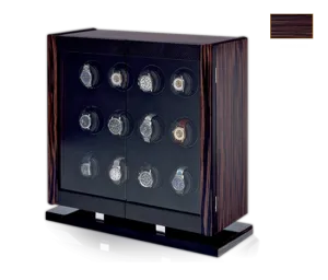 Orbita Avanti 12- Twelve Rotorwind Watch Winder (Macassar Wood/Carbon Fiber)