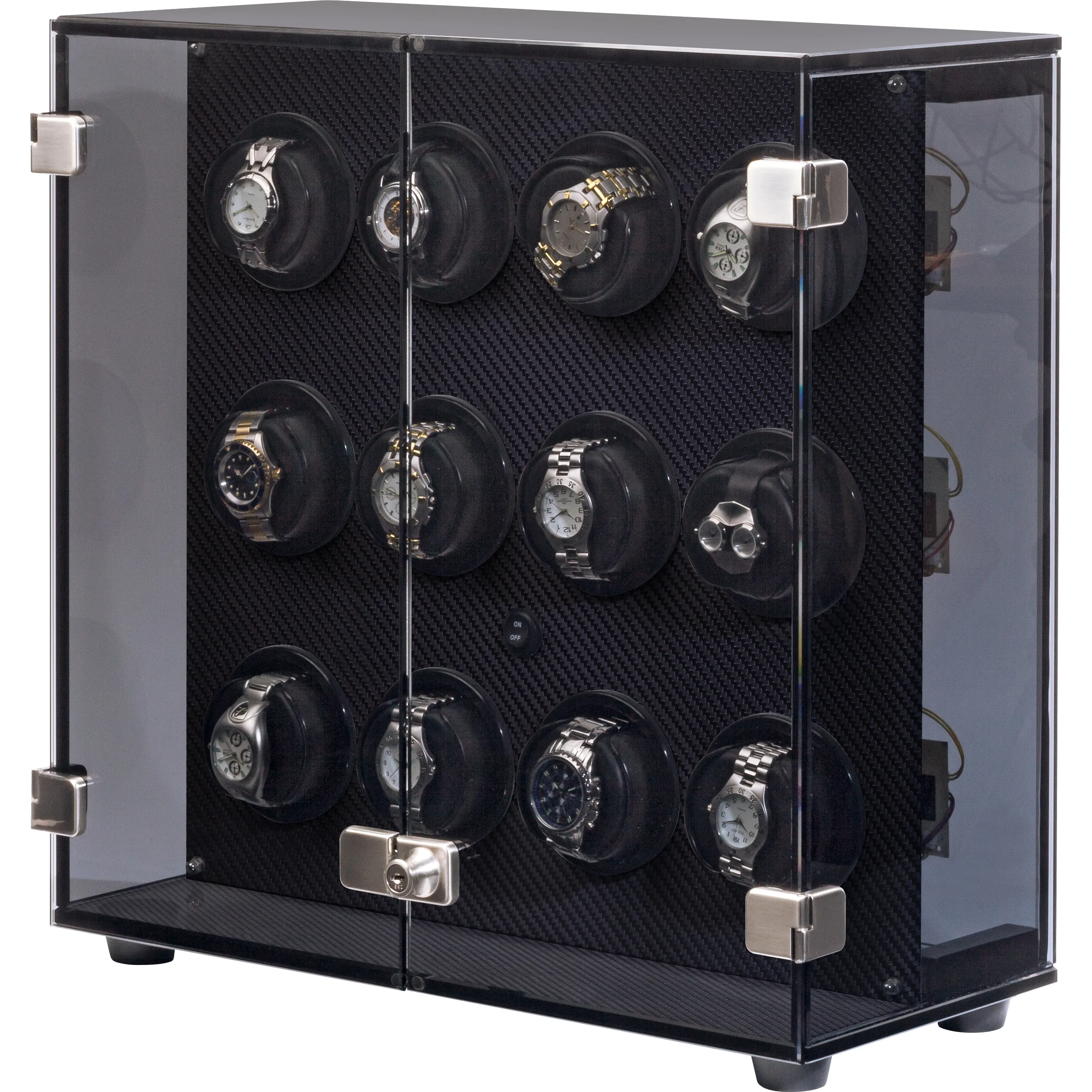 Orbita Milano 12-Unit Watch Winder In Carbon