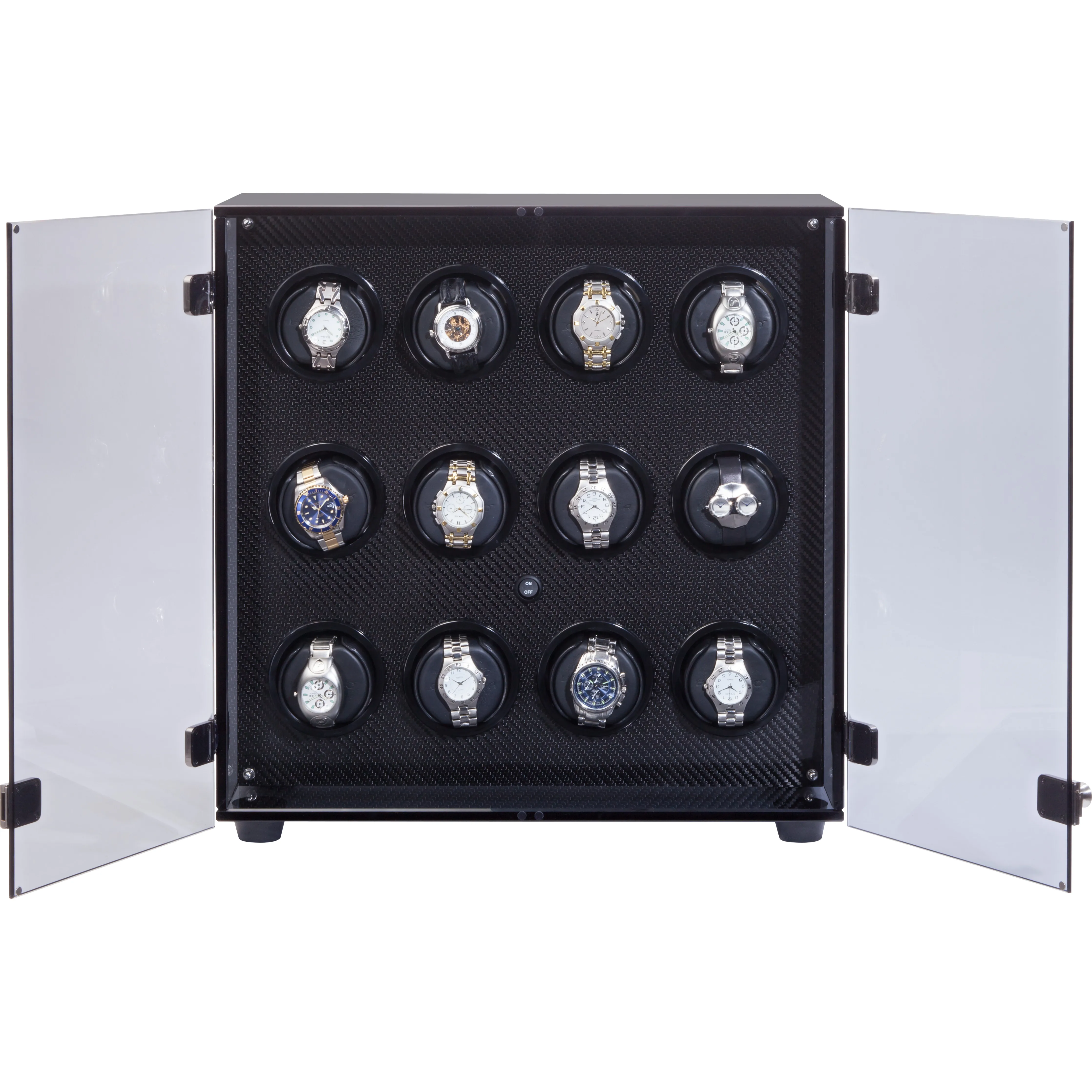 Orbita Milano 12-Unit Watch Winder In Carbon