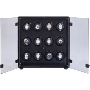 Orbita Milano 12-Unit Watch Winder In Carbon