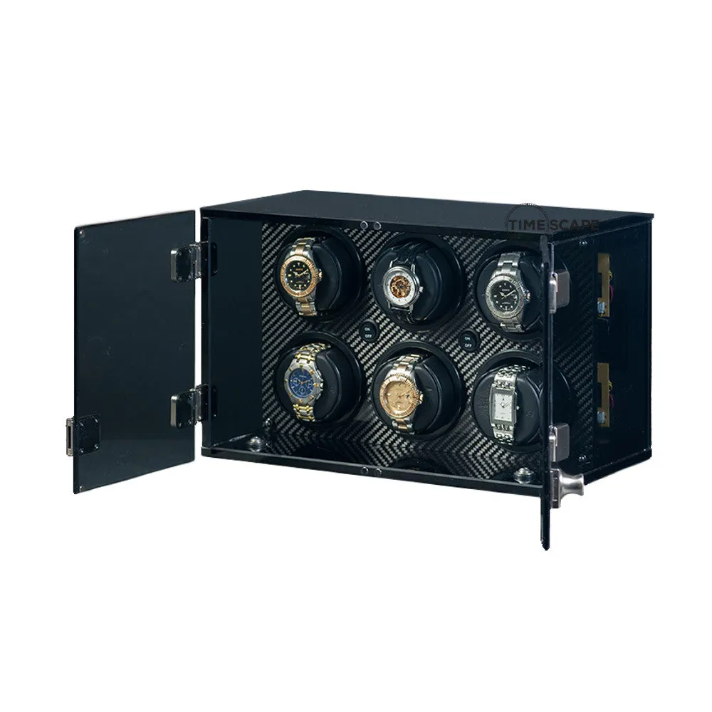 Orbita Milano 6-Unit Watch Winder In Carbon