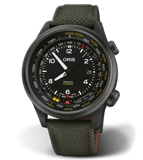 Oris ProPilot Altimeter Watch with Black Dial, 47mm