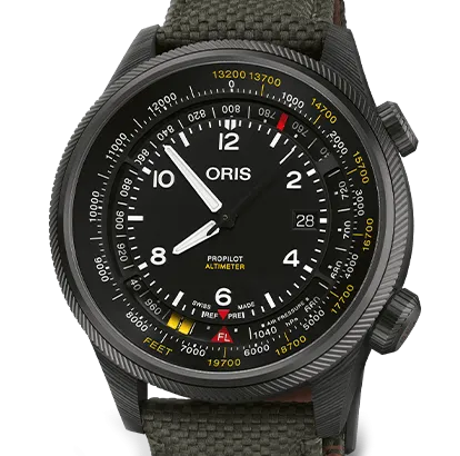 Oris ProPilot Altimeter Watch with Black Dial, 47mm