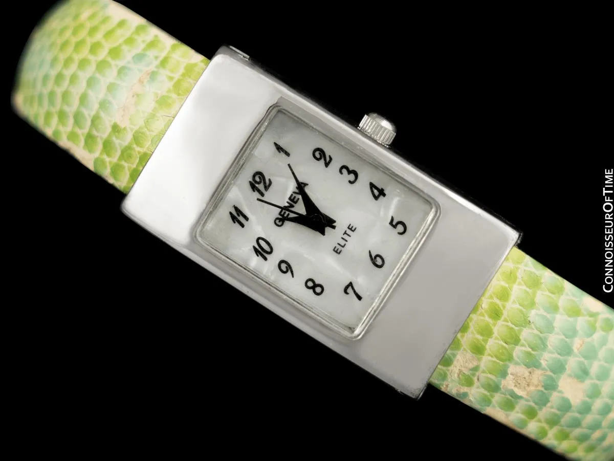 OWNED & WORN BY BETTY WHITE - Swiss Bangle Bracelet Vintage Wristwatch