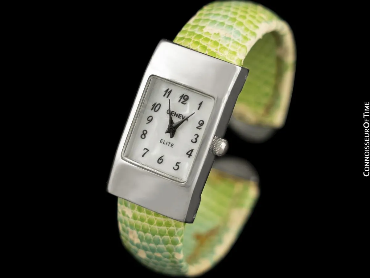 OWNED & WORN BY BETTY WHITE - Swiss Bangle Bracelet Vintage Wristwatch