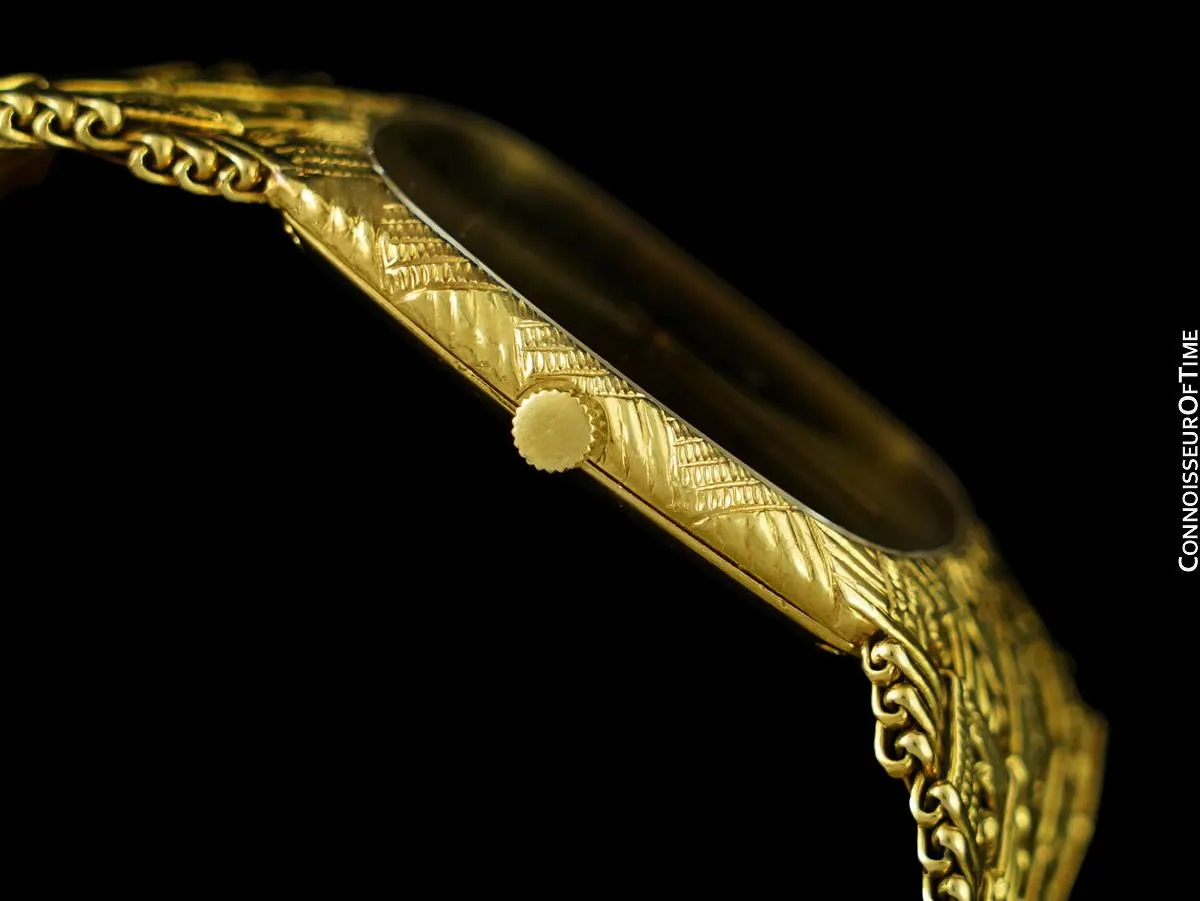 Owned By Siegfried & Roy - 1982 Piaget Vintage Mens Watch with Award Winning 9P Movement - 18K Gold
