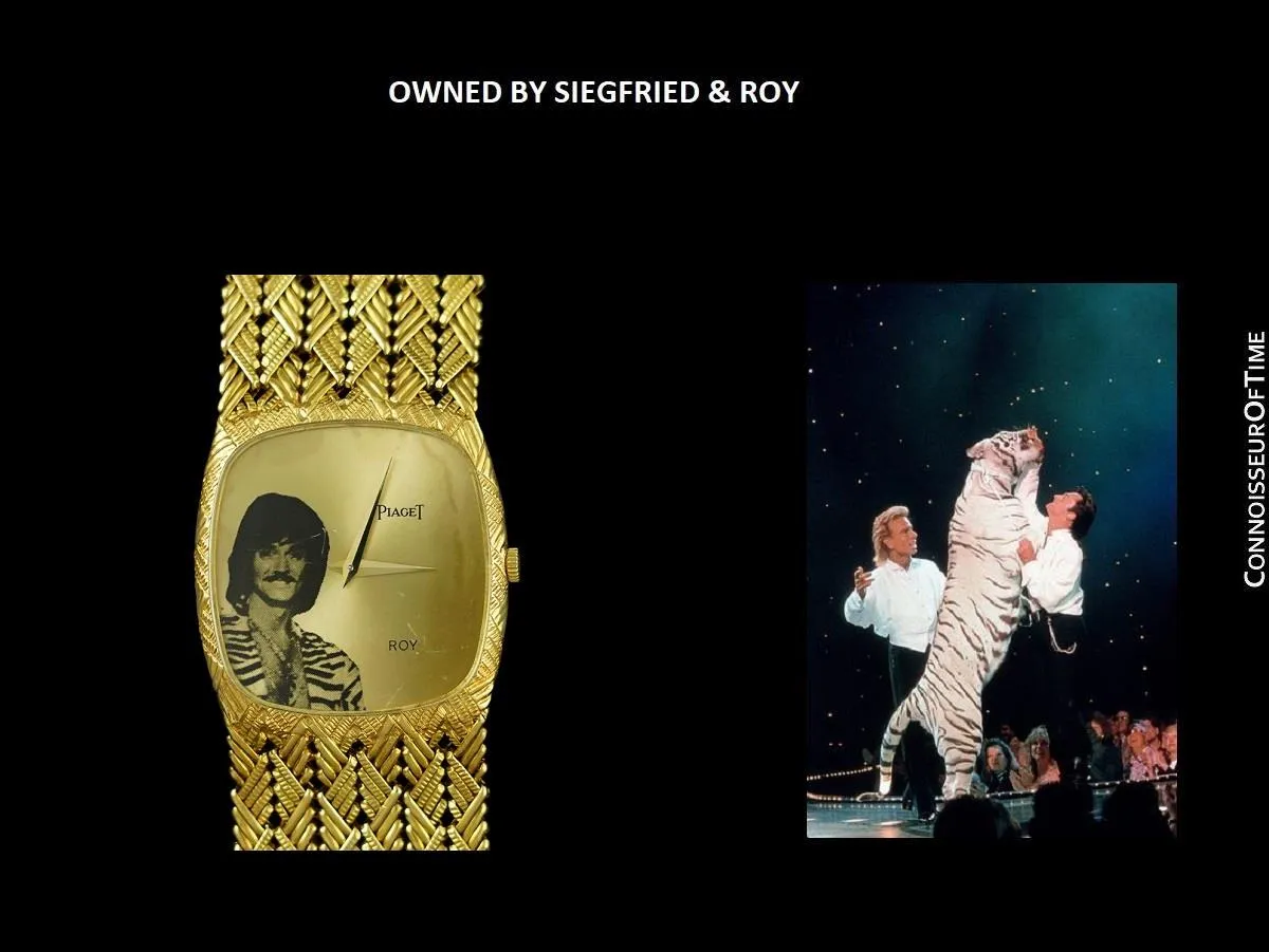 Owned By Siegfried & Roy - 1982 Piaget Vintage Mens Watch with Award Winning 9P Movement - 18K Gold