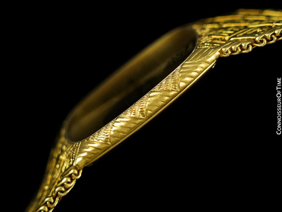 Owned By Siegfried & Roy - 1982 Piaget Vintage Mens Watch with Award Winning 9P Movement - 18K Gold
